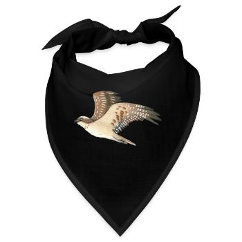 Fischadler - Bandana - Schwarz - Vorne
