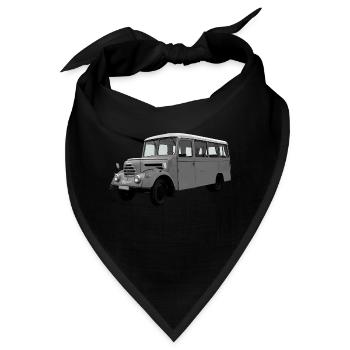 Bus Garant Robur Zittau DDR Oldtimer Ostalgie - Bandana - Schwarz - Vorne