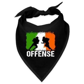 American Football Irland Offense - Bandana - Schwarz - Vorne