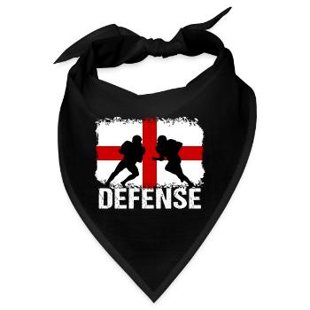American Football England Defense - Bandana - Schwarz - Vorne