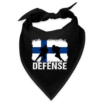 American Football Finnland Defense - Bandana - Schwarz - Vorne