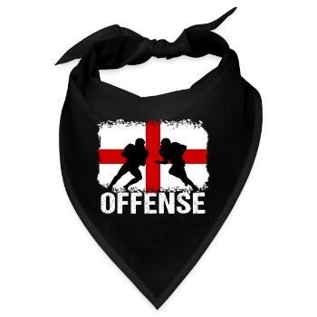 American Football England Offense - Bandana - Schwarz - Vorne