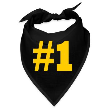 #1 - Bandana - Schwarz - Vorne