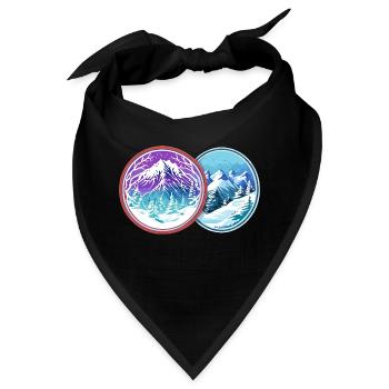 Zweimal im Winter - Bandana - Schwarz - Vorne