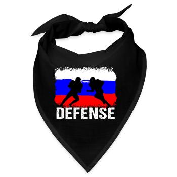 American Football Russland Defense - Bandana - Schwarz - Vorne