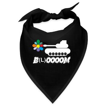 Blüte-Boom - Bandana - Schwarz - Vorne