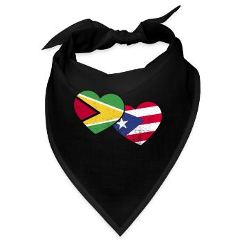 Guyana Flagge Guyanese Guyana - Bandana - Schwarz - Vorne
