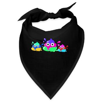 Bunte scheisse,scheisse , Farbe, Familie - Bandana - Schwarz - Vorne