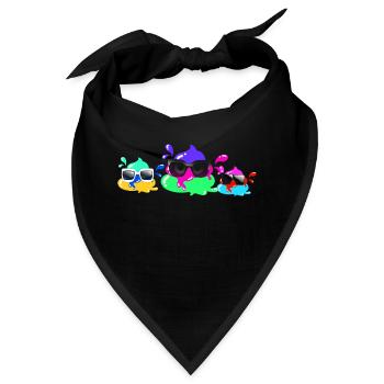 Bunte scheisse,scheisse , Familie,sonnenbrille - Bandana - Schwarz - Vorne