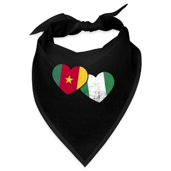 Kamerun Flagge Kamerun - Bandana - Schwarz - Vorne