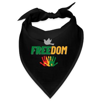 Freedom - Bandana - Schwarz - Vorne