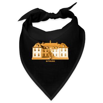 Bitburg Schloss Eifel Rheinland-Pfalz - Bandana - Schwarz - Vorne