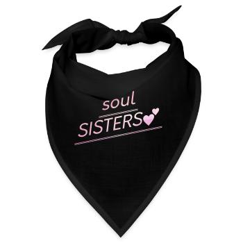Freunde - Soul Sisters - Bandana - Schwarz - Vorne