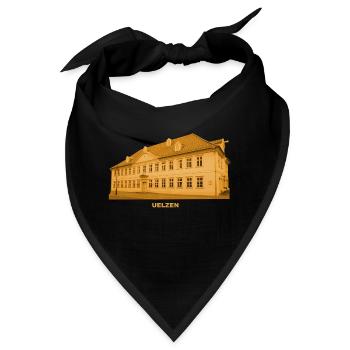 Uelzen Rathaus Hansestadt Niedersachsen - Bandana - Schwarz - Vorne