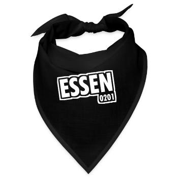 Essen - 0201 - Vorwahl - Slogan - Bandana - Schwarz - Vorne