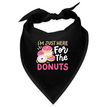 Donuts Donut-Liebhaber - Bandana - Schwarz - Vorne