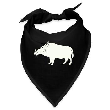 wildschwein - Bandana - Schwarz - Vorne
