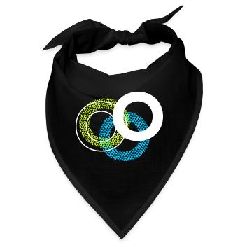 O Buchstabe - Bandana - Schwarz - Vorne