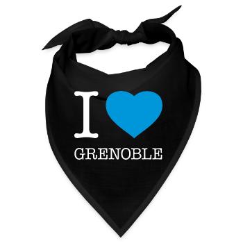I LOVE GRENOBLE - Bandana - Schwarz - Vorne