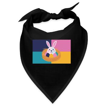 Osterhase No.05 - Bandana - Schwarz - Vorne