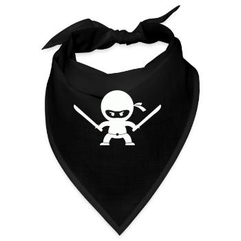 ninja - Bandana - Schwarz - Vorne