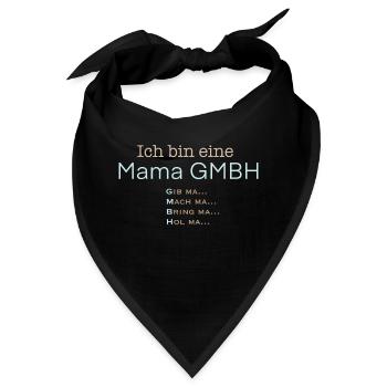 Mama GmbH – Mutti in Führung - Bandana - Schwarz - Vorne