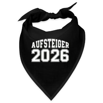 aufsteiger 2026 - Bandana - Schwarz - Vorne