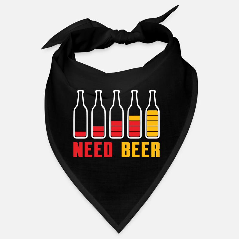Minimalist Beer Bottles with Gradient Bandana