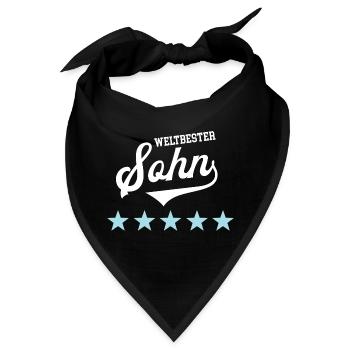 Sohn Kinder Lieblingssohn Sohnemann Beste Söhne - Bandana - Schwarz - Vorne