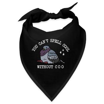 Taube Can’t Spell Cool - Bandana - Schwarz - Vorne