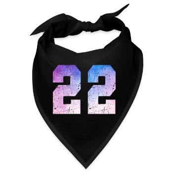 Ausgabe 22 – 22. Jubiläumsgeschenk - Bandana - Schwarz - Vorne