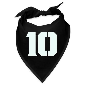 10- - Bandana - Schwarz - Vorne