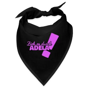 Durchhalten Adela - Bandana - Schwarz - Vorne