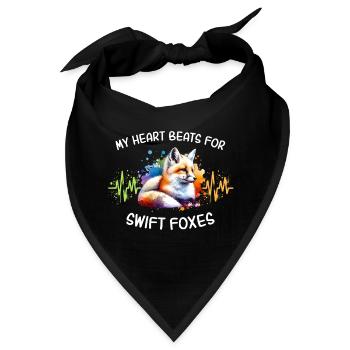 Swiftfuchs Herzlinie - Bandana - Schwarz - Vorne