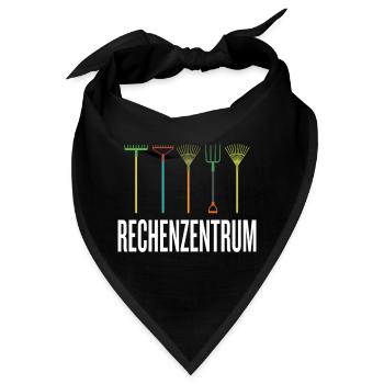 Leiter vom Rechenzentrum Gärtner Gärtnerin Garten - Bandana - Schwarz - Vorne