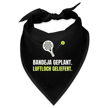Padel Bandeja geplant, Luftloch geliefert - Bandana - Schwarz - Vorne