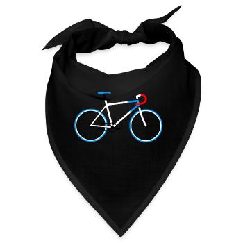 08-30 Fahrrad Fixie - Bandana - Schwarz - Vorne