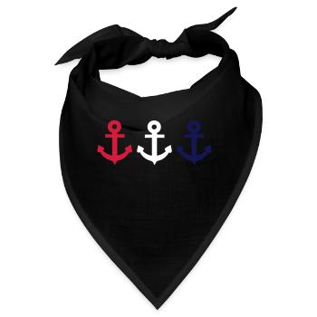 anchor - Bandana - Schwarz - Vorne