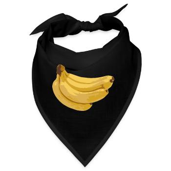 Bananen - Bandana - Schwarz - Vorne