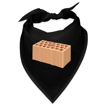 bauen handwerker mechaniker baustelle maurer312 - Bandana - Schwarz - Vorne