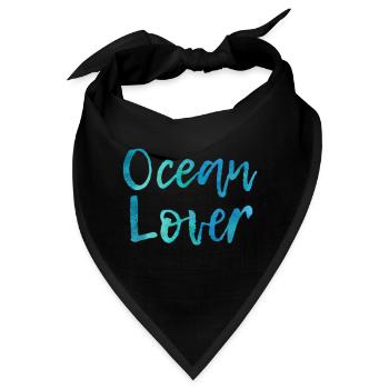 Ocean Lover - Bandana - Schwarz - Vorne