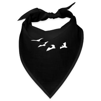 Fledermaus - Fledermäuse - Bandana - Schwarz - Vorne