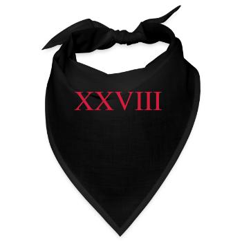 28 - Bandana - Schwarz - Vorne