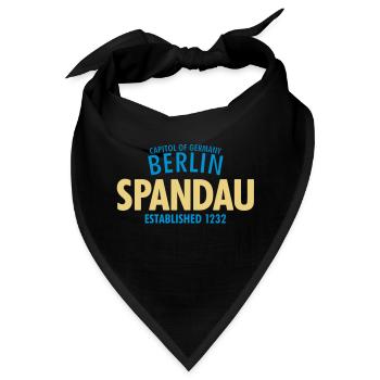 Capitol Of Germany Berlin - Spandau Established - Bandana - Schwarz - Vorne