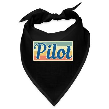 Pilot - Bandana - Schwarz - Vorne