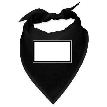 rahmen schwarz - Bandana - Schwarz - Vorne