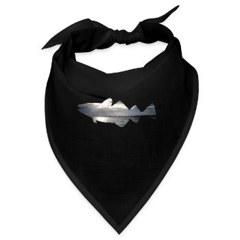 Dorsch Angeln Norwegen - Bandana - Schwarz - Vorne