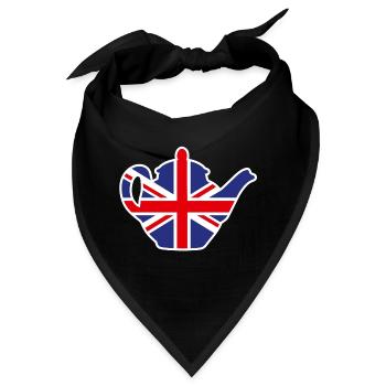 British United Kingdom teapot Union Jack - Bandana - Schwarz - Vorne