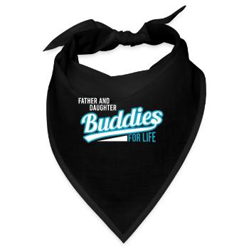 Vater und Tochter - Bandana - Schwarz - Vorne