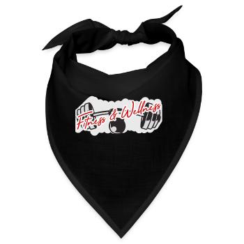 Fitness und Wellness Basecap - Bandana - Schwarz - Vorne